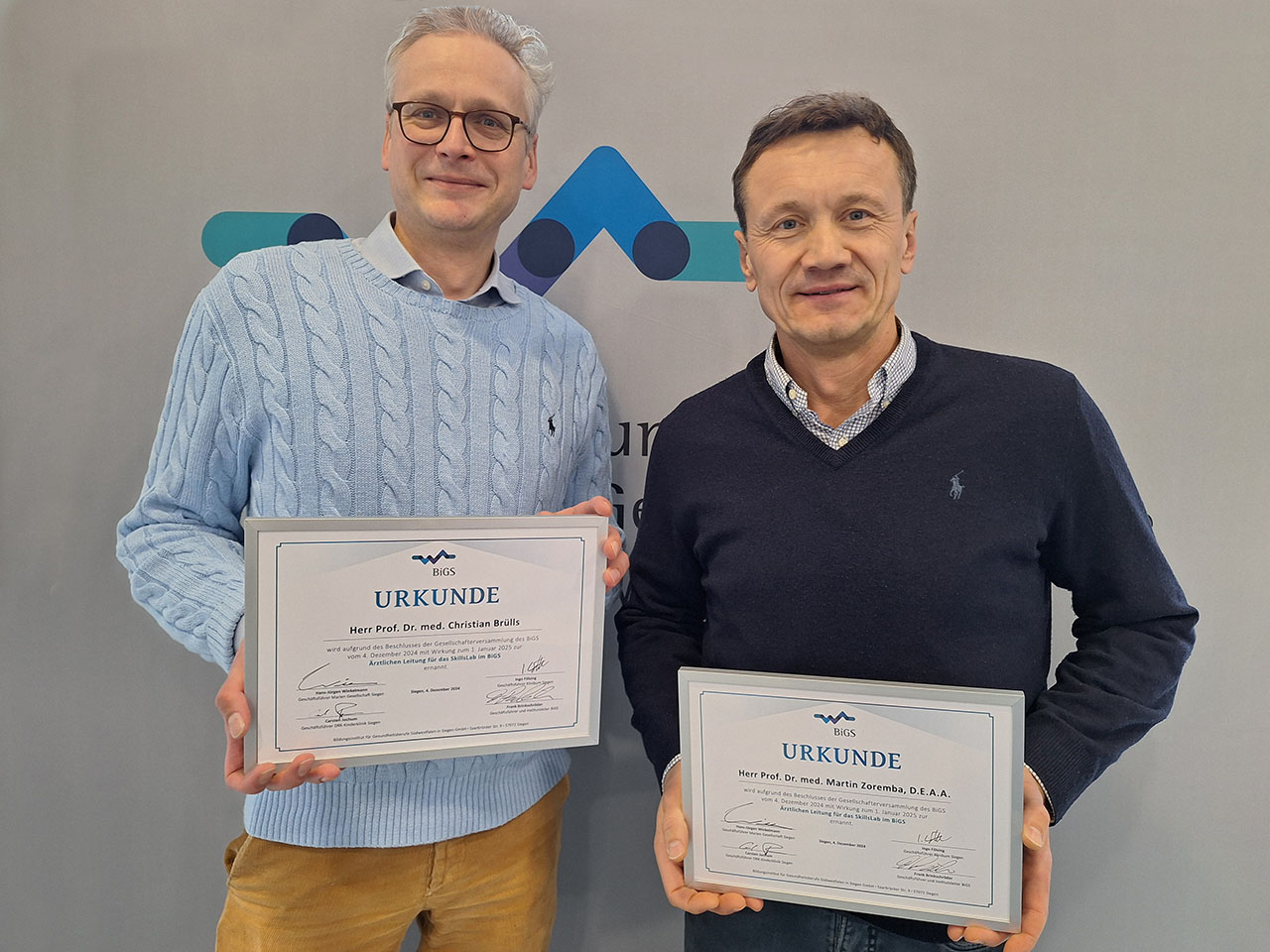 Prof. Dr. med. Chr. Brülls<br> Prof. Dr. med. M. Zoremba<br>  Hr. M. Pingel